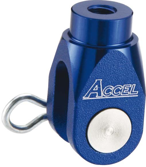 ACCEL KOŃCÓWKA OŚKI POMPY HAMULCOWEJ TYŁ YAMAHA YZ/YZF '03-'12, SUZUKI RMZ 250 '07-'10 KOLOR NIEBIESKI