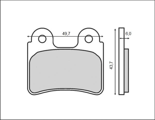 BRENTA KLOCKI HAMULCOWE KH303 (ORGANIC)